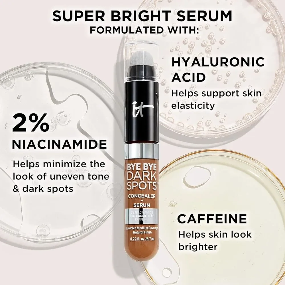 IT Cosmetics 30 Medium Cool Bye Bye Dark Spots Concealer + Brightening Serum